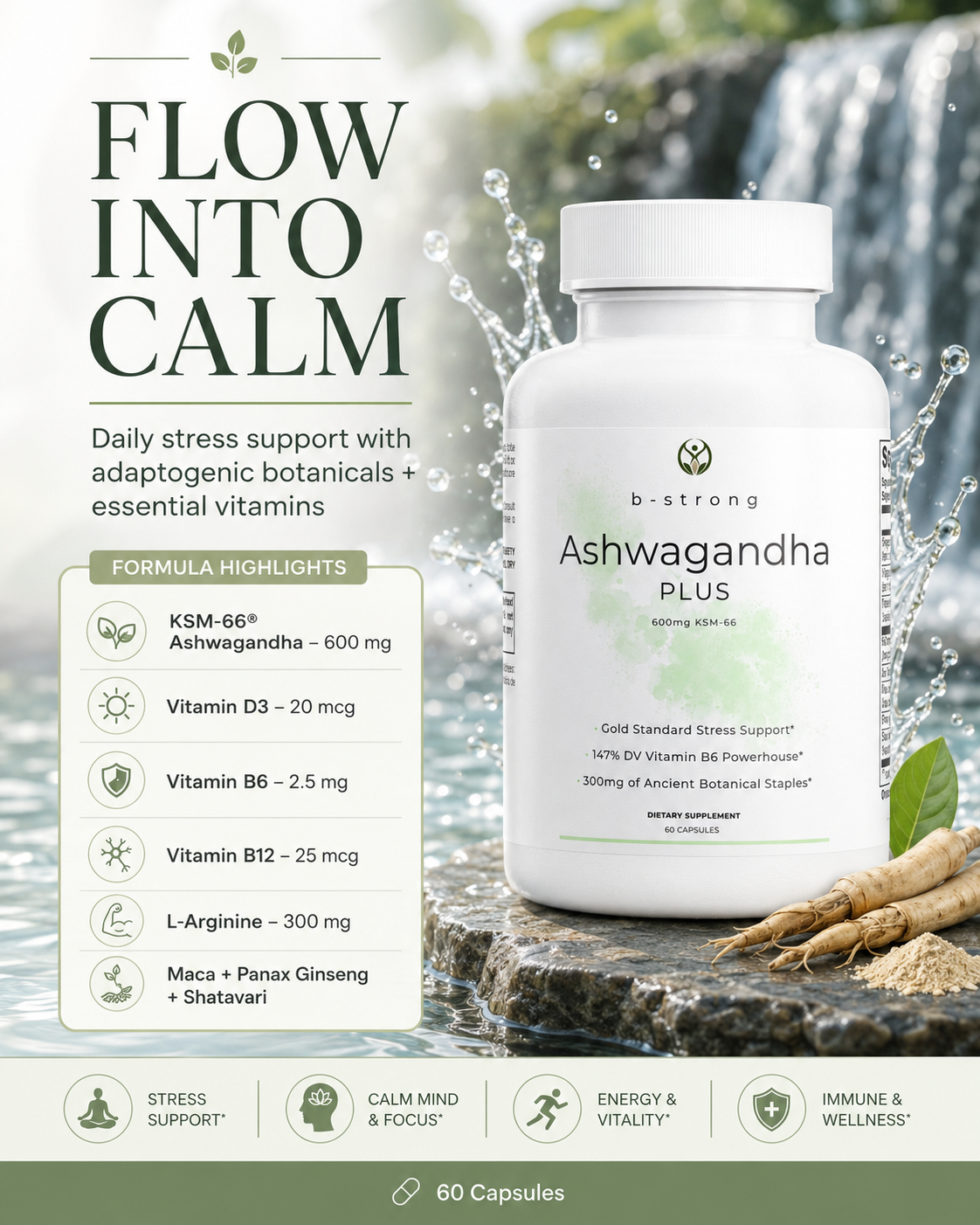 Ashwagandha Plus 2 Bottles Bundle