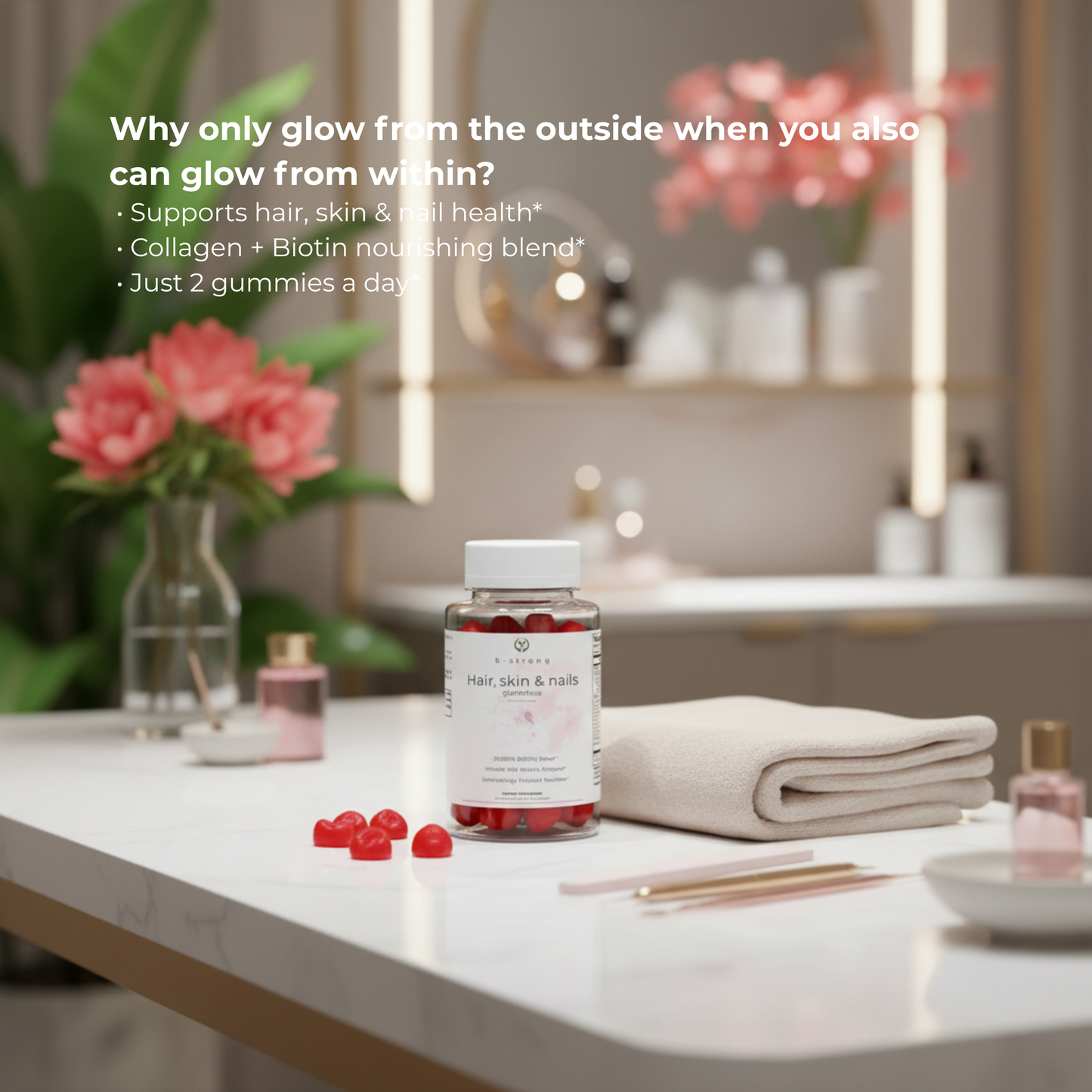 Hair, Skin & Nails Gummies-Biotin 6,000mcg